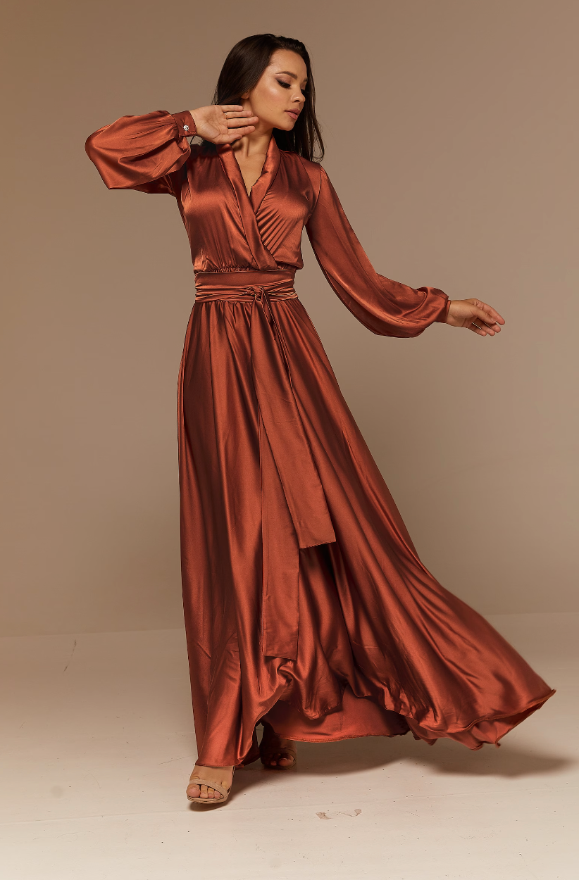 Robe mariage discount terracotta