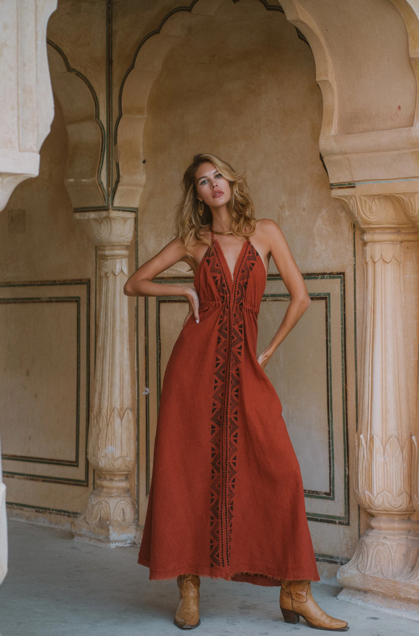 Robe Bohème Chic Terracotta Univers Terracotta - Main Image