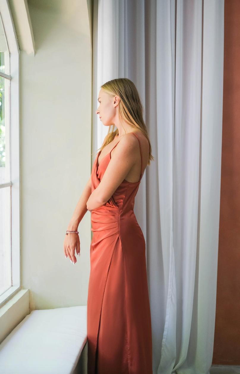 Robe couleur rouille hotsell