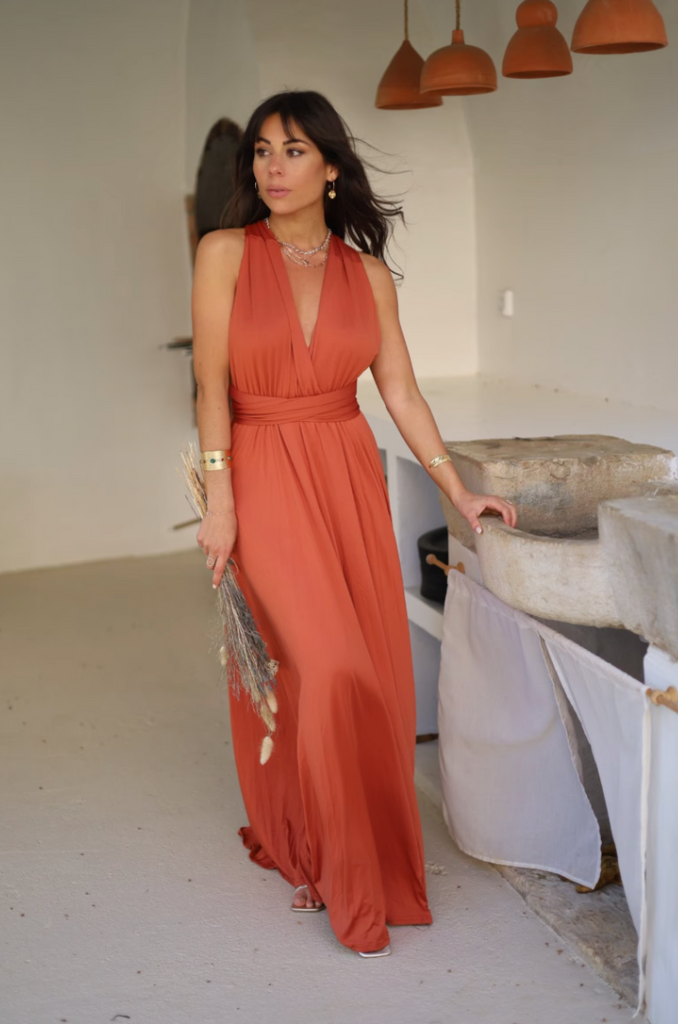 Robe Temoin de Mariage Terracotta Univers Terracotta